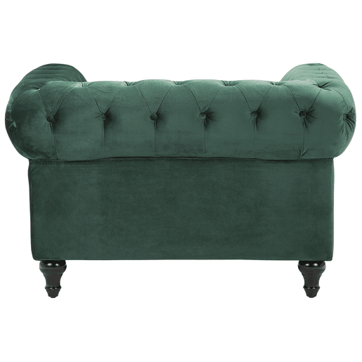 Poltrona CHESTERFIELD Veludo Verde esmeralda
