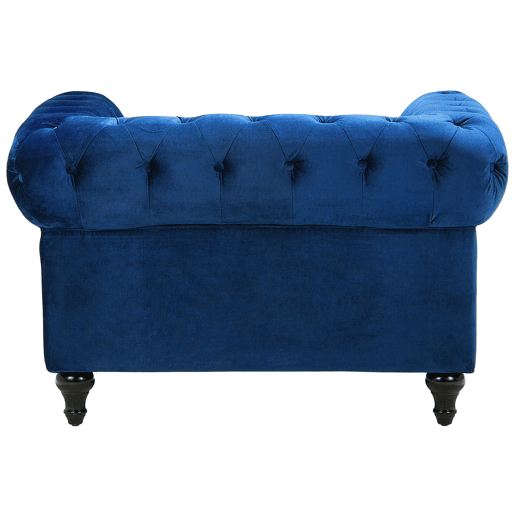 Poltrona CHESTERFIELD Veludo Azul marinho