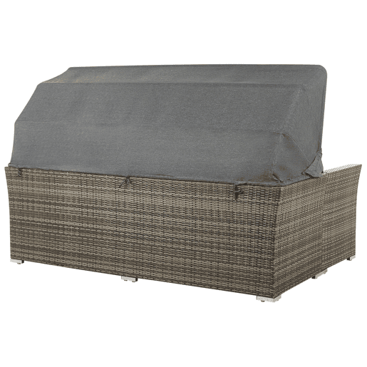 Conjunto de jardim com mesa 6 lugares CORTE Castanho escuro