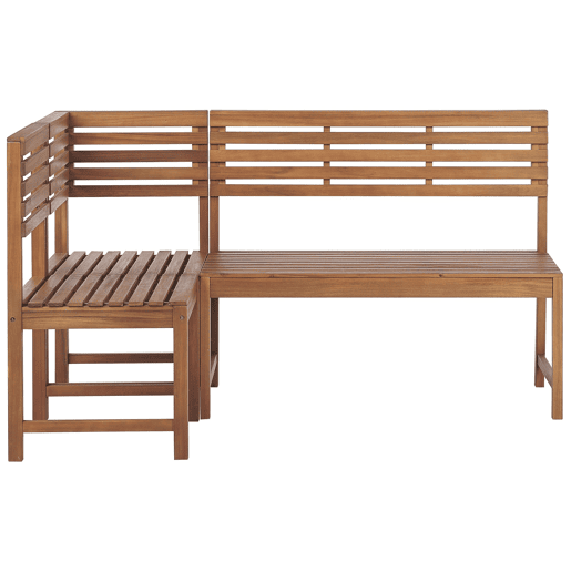 Conjunto de refeições de varanda 4 lugares TREIA Madeira de acácia Castanho