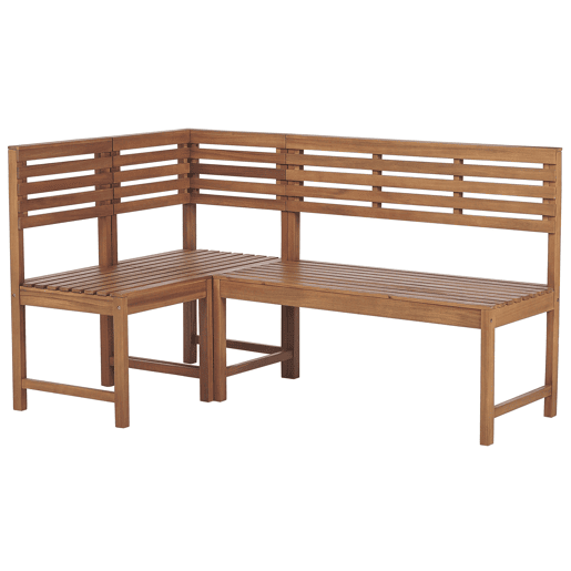 Conjunto de refeições de varanda 4 lugares TREIA Madeira de acácia Castanho