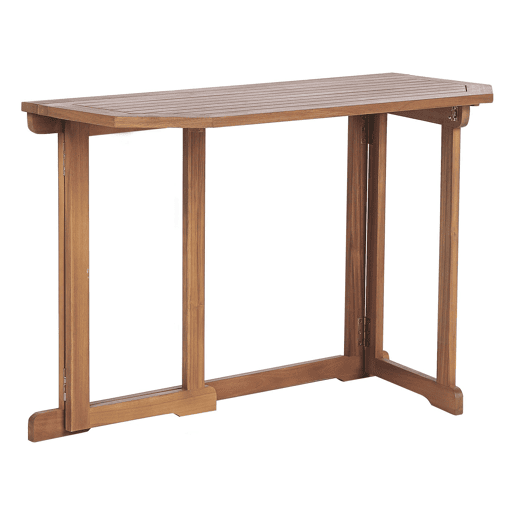 Conjunto de refeições de varanda 4 lugares TREIA Madeira de acácia Castanho
