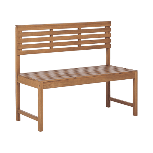 Conjunto de refeições de varanda 4 lugares TREIA Madeira de acácia Castanho