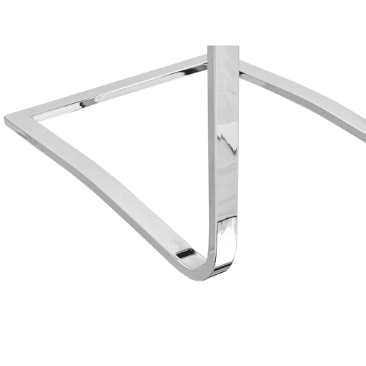 Conjunto de 2 cadeiras de jantar PICKNES Pele sintética Cinzento claro