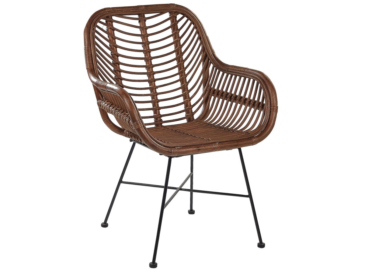 Beliani Silla de comedor CANORA Marrón