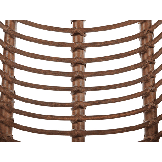Cadeira de jantar CANORA Rattan Castanho