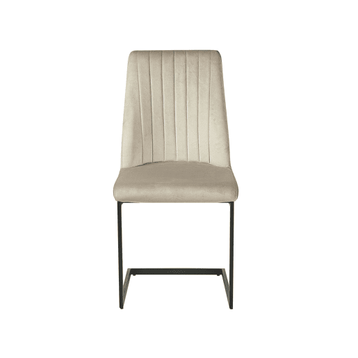 Conjunto de 2 cadeiras de jantar LAVONIA Veludo Taupe