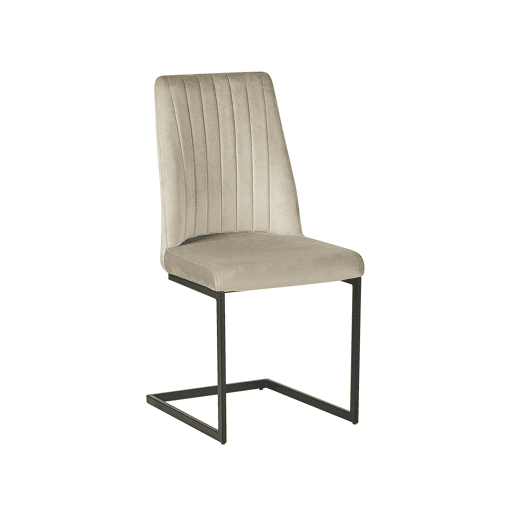 Conjunto de 2 cadeiras de jantar LAVONIA Veludo Taupe