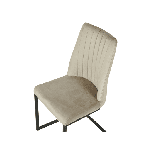 Conjunto de 2 cadeiras de jantar LAVONIA Veludo Taupe
