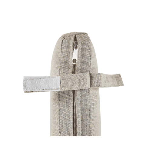 Conjunto de 4 cadeiras de jardim com almofadas CAVOLI Metal Creme