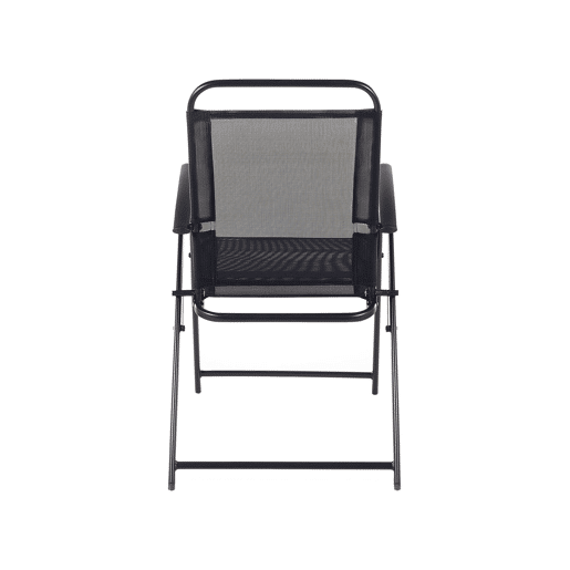Conjunto de 4 cadeiras de jardim LIVO Metal Preto