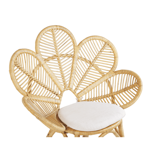 Cadeira pavão em rattan cor natural FLORENTINE