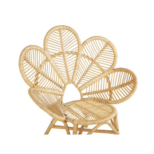 Cadeira pavão em rattan cor natural FLORENTINE