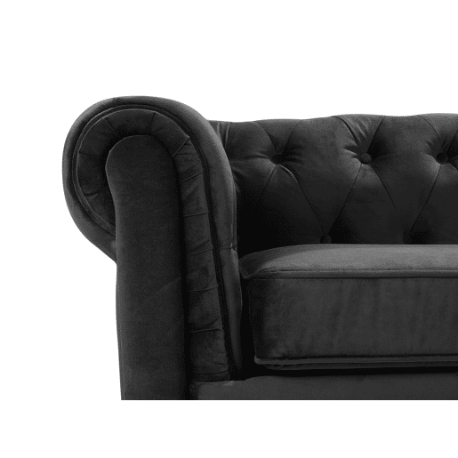Poltrona CHESTERFIELD Veludo Preto Poltrona CHESTERFIELD Veludo Preto