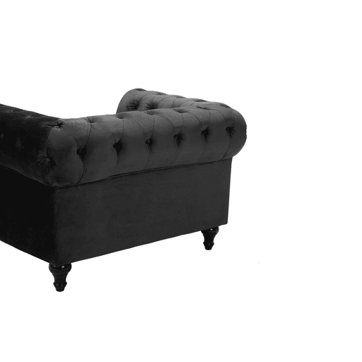 Poltrona CHESTERFIELD Veludo Preto Poltrona CHESTERFIELD Veludo Preto