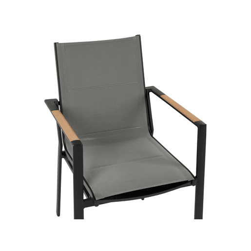 Cadeira de jardim BUSSETO Metal Preto