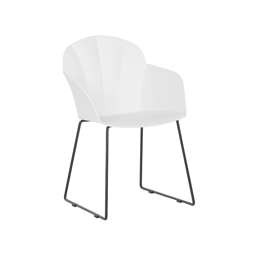 Conjunto de 2 cadeiras de jantar SYLVA Branco