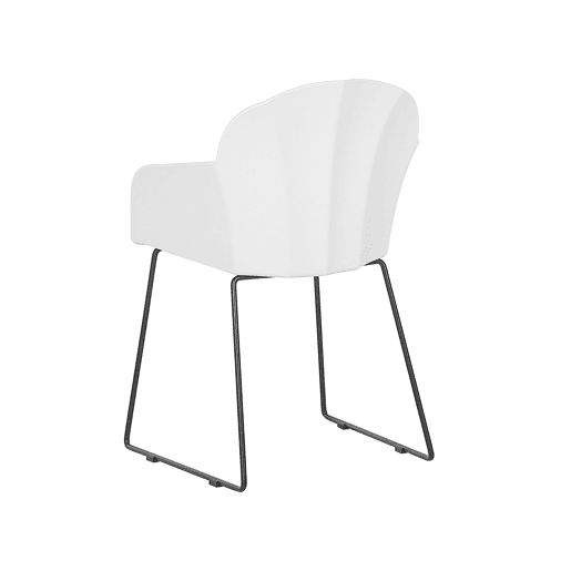 Conjunto de 2 cadeiras de jantar SYLVA Branco