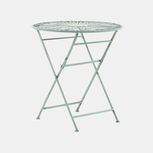 Mesa bistrô TRENTO 70 cm 70 cm Metal Verde claro