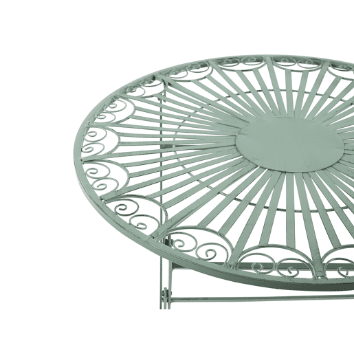 Mesa bistrô TRENTO 70 cm 70 cm Metal Verde claro