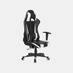 Cadeira de escritório GAMER Pele sintética Branco