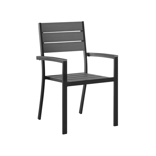 Conjunto de refeições de jardim 4 lugares PRATO Cinzento