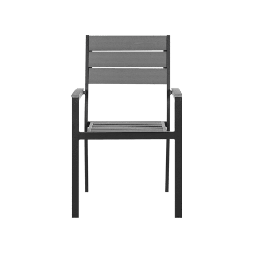 Conjunto de refeições de jardim 4 lugares PRATO Cinzento