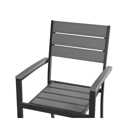 Conjunto de refeições de jardim 4 lugares PRATO Cinzento