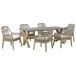 Beliani Conjunto de comedor OLBIA Beliani Conjunto de comedor OLBIA Gris