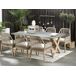 Beliani Conjunto de comedor OLBIA Beliani Conjunto de comedor OLBIA Gris