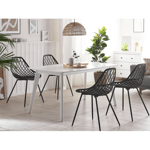 Conjunto de 2 cadeiras de jantar CANTON Preto