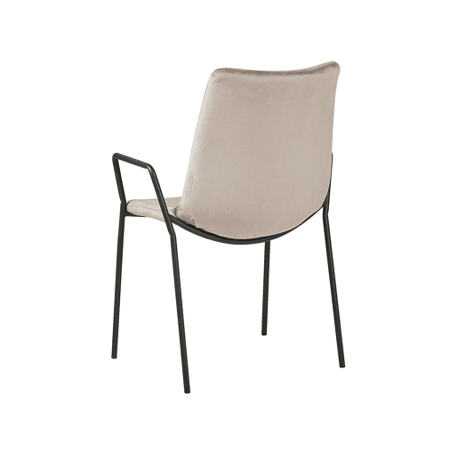 Conjunto de 2 cadeiras de jantar JEFFERSON Veludo Taupe