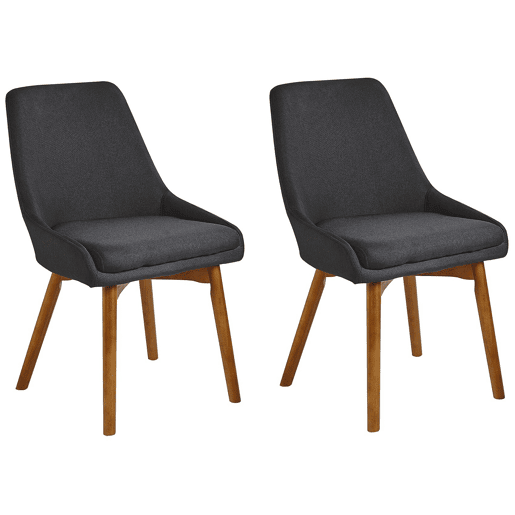 Conjunto de 2 cadeiras de jantar MELFORT Preto