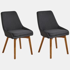Conjunto de 2 cadeiras de jantar MELFORT Preto
