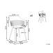 Beliani Silla de comedor BERECA Beliani Silla de comedor BERECA Blanco