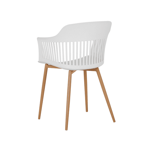 Conjunto de 2 cadeiras de jantar BERECA Branco Conjunto de 2 cadeiras de jantar BERECA Branco