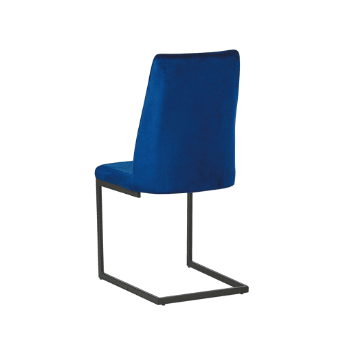 Conjunto de 2 cadeiras de jantar LAVONIA Veludo Azul marinho
