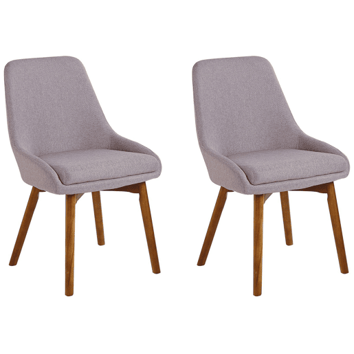Conjunto de 2 cadeiras de jantar MELFORT Taupe