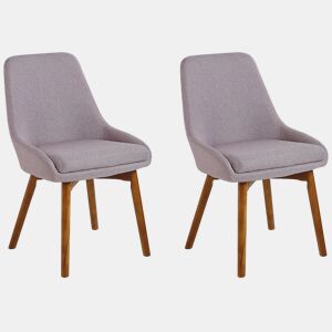 Conjunto de 2 cadeiras de jantar MELFORT Taupe