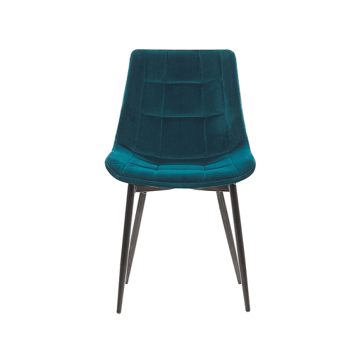 Conjunto de 2 cadeiras de jantar MELROSE Veludo Turquesa
