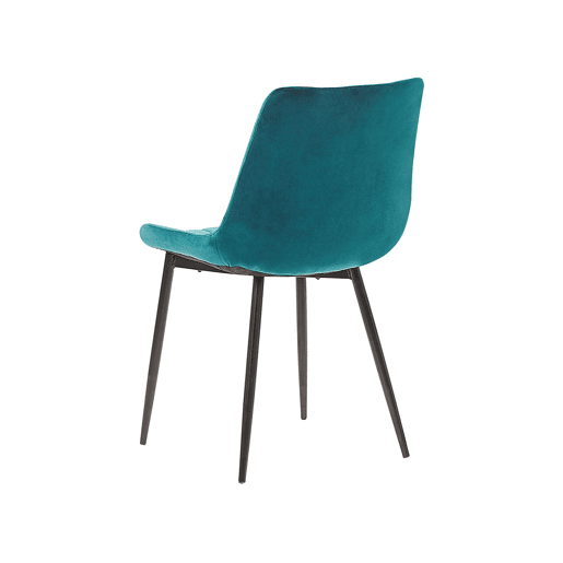 Conjunto de 2 cadeiras de jantar MELROSE Veludo Turquesa