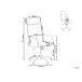 Beliani Silla de oficina PILOT Beliani Silla de oficina PILOT Gris
