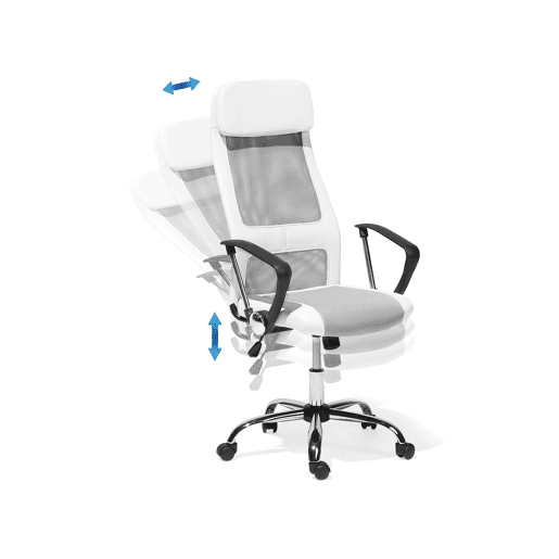 Cadeira de escritório PIONEER Pele sintética Branco