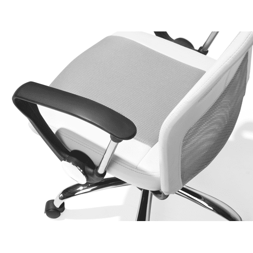 Cadeira de escritório PIONEER Pele sintética Branco
