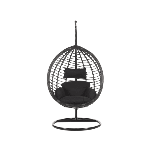 Cadeira Suspensa com Suporte TOLLO Preto