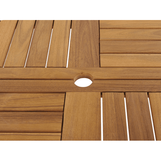 Mesa de refeição de jardim TOLVE 150 cm 150 cm Madeira de acácia Castanho