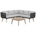 Beliani Conjunto de jardín ALCAMO Beliani Conjunto de jardín ALCAMO Beige