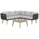 Beliani Conjunto de jardín ALCAMO Beliani Conjunto de jardín ALCAMO Beige