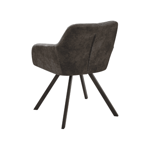 Conjunto de 2 cadeiras de jantar MONEE Cinzento escuro