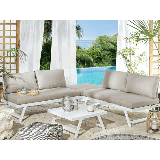 Beliani Conjunto lounge COCCORINO